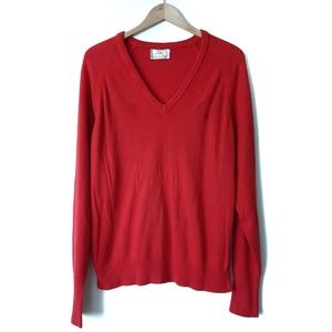 Dior Sweaters - Christian Dior Vintage V-Neck Red Sweater USA Dior Sweaters - Christian Dior Vintage V-Neck Red Sweater USA